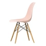 Vitra - Eames Plastic Side Chair DSW RE, Esche honigfarben / zartrosé (Filzgleiter basic dark)