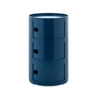 Kartell - New Big Componibili 3 Container, H 69,5 cm, blau