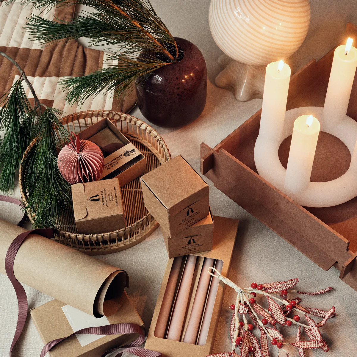 Christmas Pulp Deko-Anhänger von Broste Copenhagen