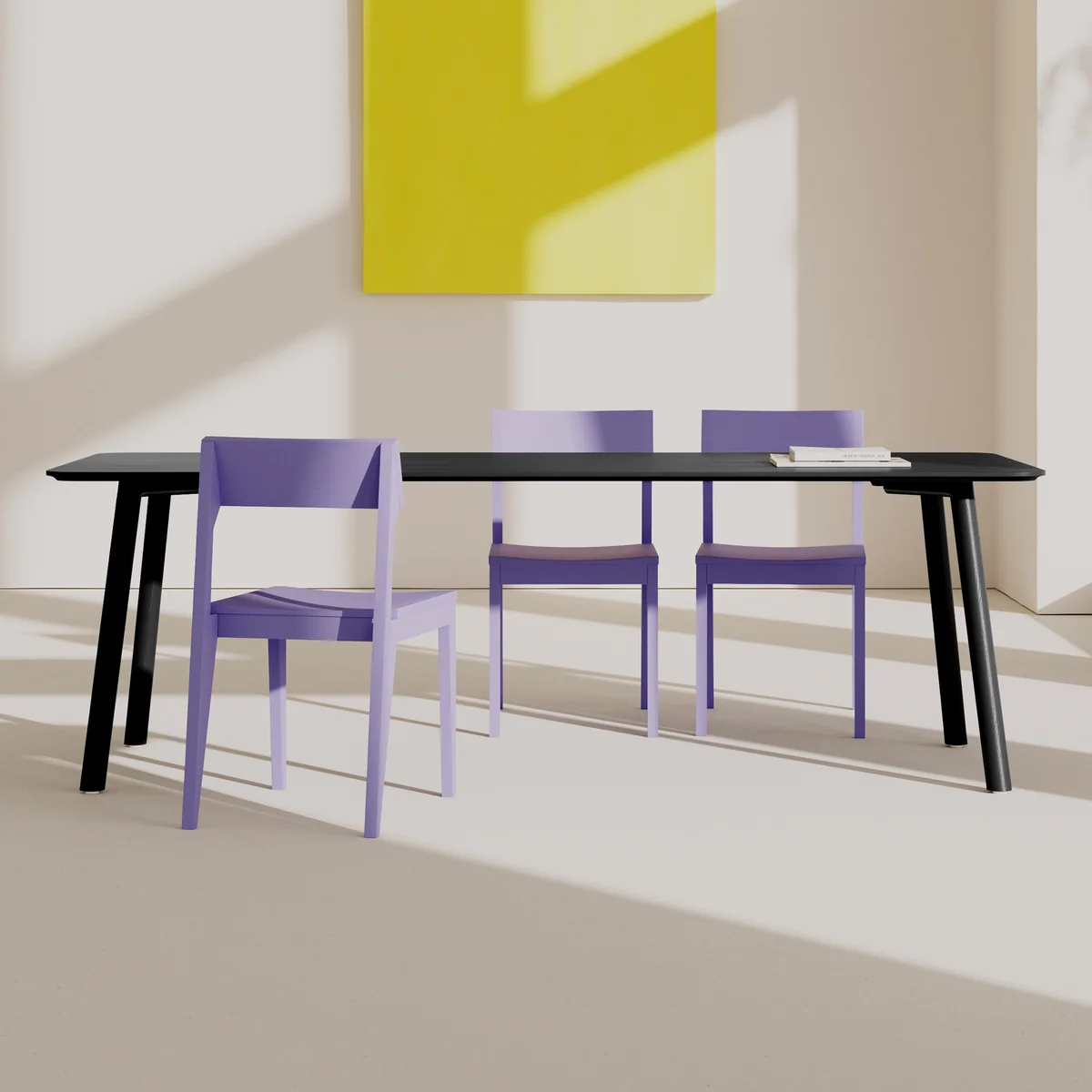 OUT Objekte unserer Tage - Meyer Color Tisch, Esche schwarz lackiert