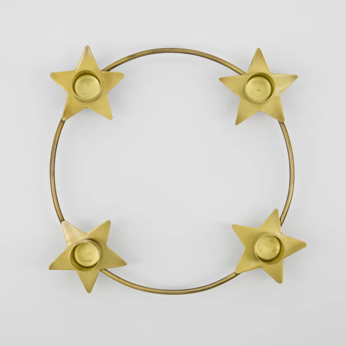 House Doctor - Stage Kerzenständer Ø 25 x 5 cm, antikes messing