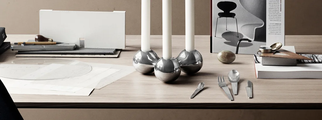 Georg Jensen - Arne Jacobsen Besteck Serie 3840x1440