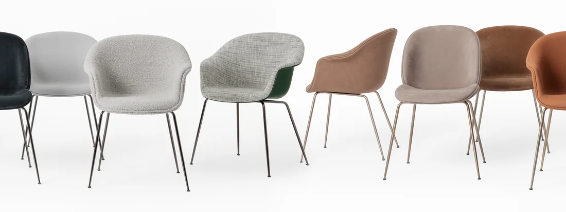 Das dänisch-italienische Duo Stine Gam und Enrico Fratesi nahmen sich die geschwungen Formen von Fledermaus-Flügeln als Vorlage und gestalteten den zeitlosen, stilvollen Bat Chair.