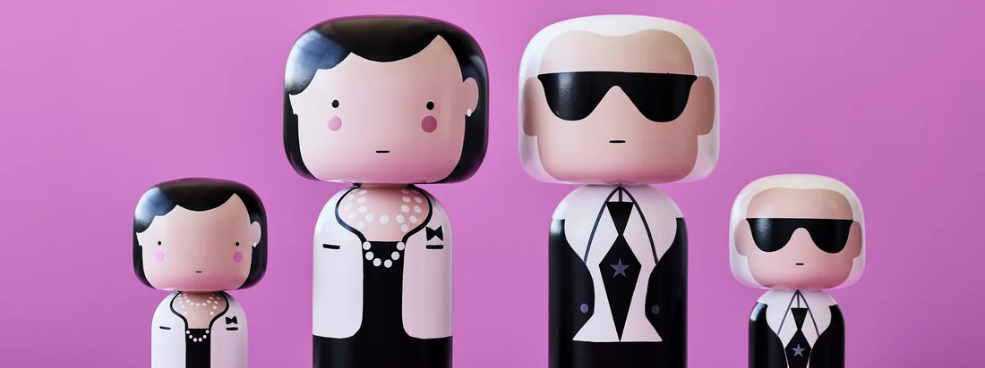 Ob Coco Chanel oder Karl Lagerfeld - die Sketch Inc. Figuren von Lucie Kaas sind in mehreren Ausführungen und Größen erhältlich und alle aufwendig handbemalt. 