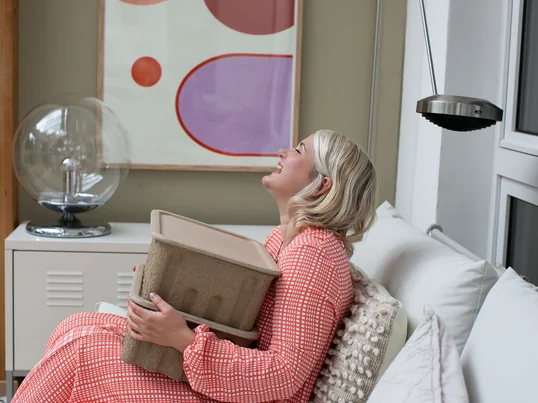 ferm Living - Paper Pulp Aufbewahrungsbox, braun