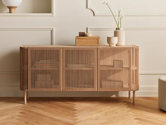 Cord Sideboard, nature Cord, weiß pigmentiert Eiche / geölt