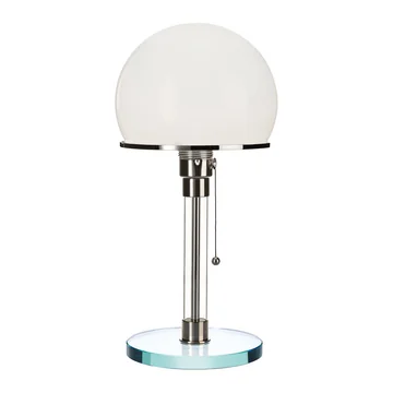 Wagenfeld Leuchte WG 24 mit Klarglasfuß von Tecnolumen