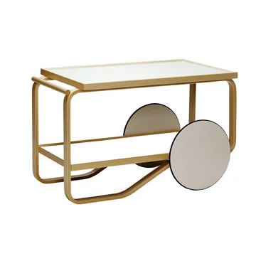 Artek - 901 Servierwagen in Weiß