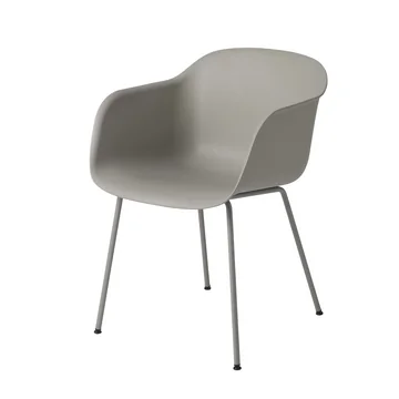 Fiber Chair Tube Base von Muuto in Grau