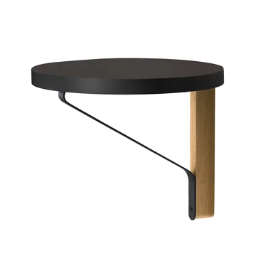 REB 009 Kaari Wandregal Ø 35 cm von Artek in Schwarz aus Eiche natur