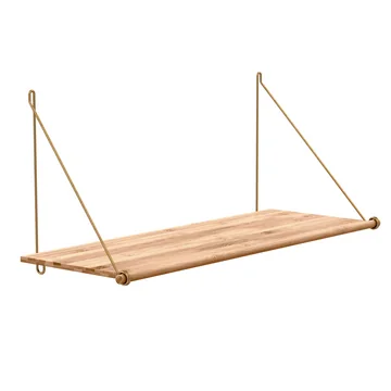 Loop Shelf von We Do Wood aus Bambus und Messing