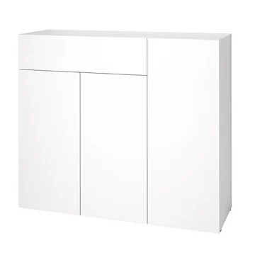 Urban Kommode 1074 (120 cm, 3 Türen / 1 Schublade) von Schönbuch in Schneeweiß (RAL 9016)