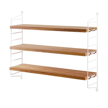 String-Wandregal mit filigranen Leitern