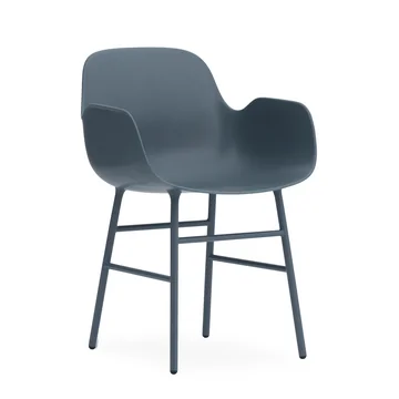 Form Armlehnstuhl (Stahl) von Normann Copenhagen in Blau