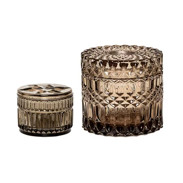 Bloomingville - Aufbewahrungsglas (2er Set), braun