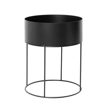Plant Box rund von Ferm Living in Schwarz