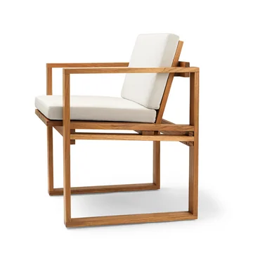 BK10 Gartenstuhl aus Teak geölt von Carl Hansen mit Sitzauflage