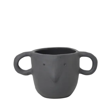 Mus Blumentopf small in dunkelgrau von Ferm Living