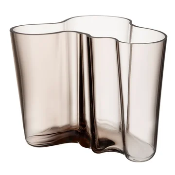 Aalto Vase Savoy 160 mm von Iittala in leinen