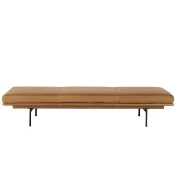 Outline Daybed, Refine Leder cognac von Muuto 