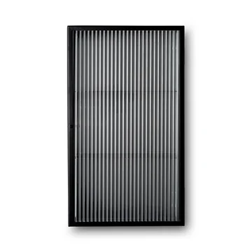 Das Haze Wall Cabinet von Ferm Living, Reeded Glas, in schwarz