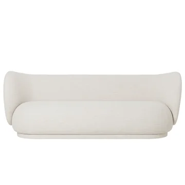 Das Rico 3-Sitzer Sofa von Ferm Living in Bouclé, off-white