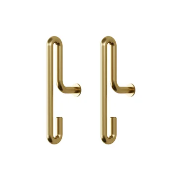 Wall Hook small, matt gold (2er-Set) von Moebe