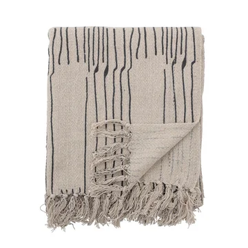 Celly Tagesdecke, 130 x 160 cm von Bloomingville in naturweiß / schwarz