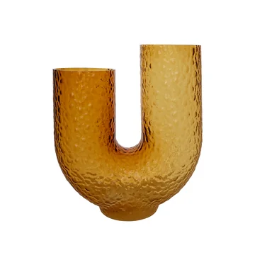 Arura Vase High von AYTM in der Farbe amber