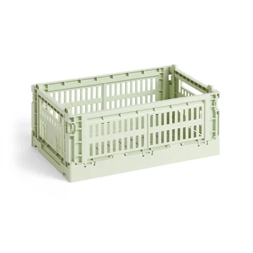 Colour Crate Korb recycelt S von HAY in der Farbe mint