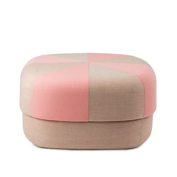 Circus Pouf groß duo von Normann Copenhagen in der Farbe rose