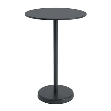 Linear Steel Bistrotisch Outdoor, Ø 70 x H 105 cm, schwarz von Muuto