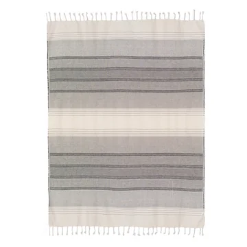 Stitches Decke von Collection in der Ausführung natur / grau