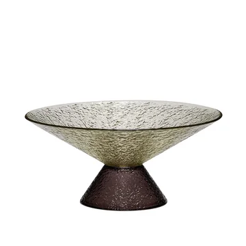 Hübsch Interior - Bonbon Schale, large, Glas, grün / braun