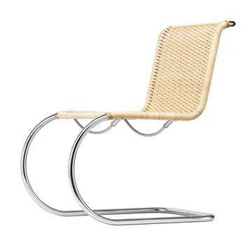 S 533 R Stuhl, Gestell verchromt / Korbgeflecht von Thonet