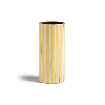 &klevering - Ray Vase 17,5 x Ø 8 cm, gelb