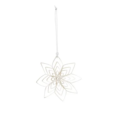 Broste Copenhagen - Nora Chrisbaumschmuck, Star, Ø 10 cm, off-white