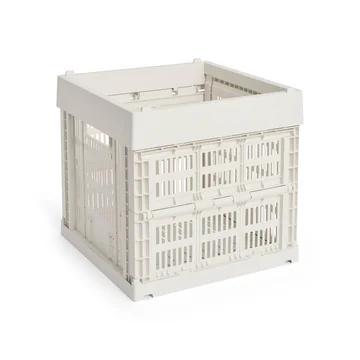 HAY - Colour Crate Korb Cube, 29,5 x 29,5 cm, off-white, recycled