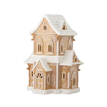 Bloomingville - Kevin Deko-Haus mit Licht, braun