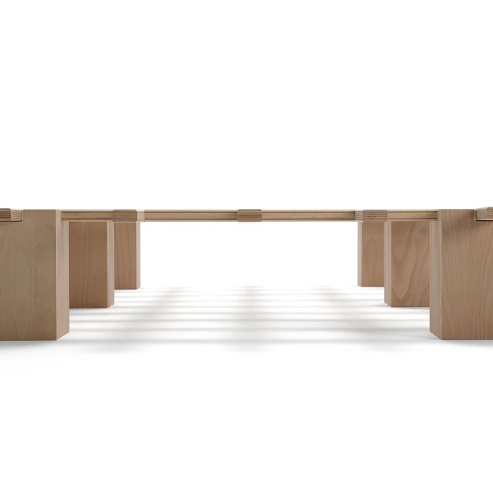 Das system Bett von Tojo in der Seitenansicht