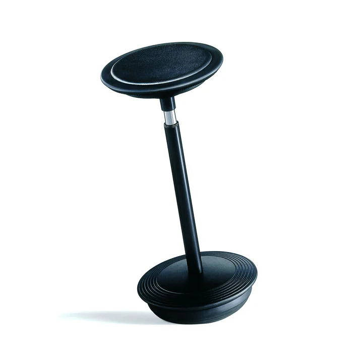 Stitz 2 von Wilkhahn mit Sitzfläche Leder geprägt in schwarz