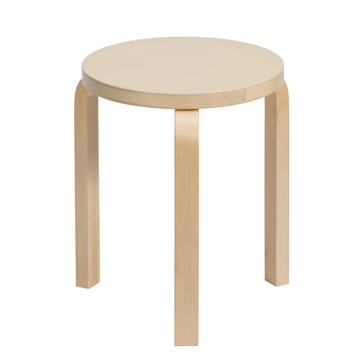 Artek Hocker 60, Birkenfurnier