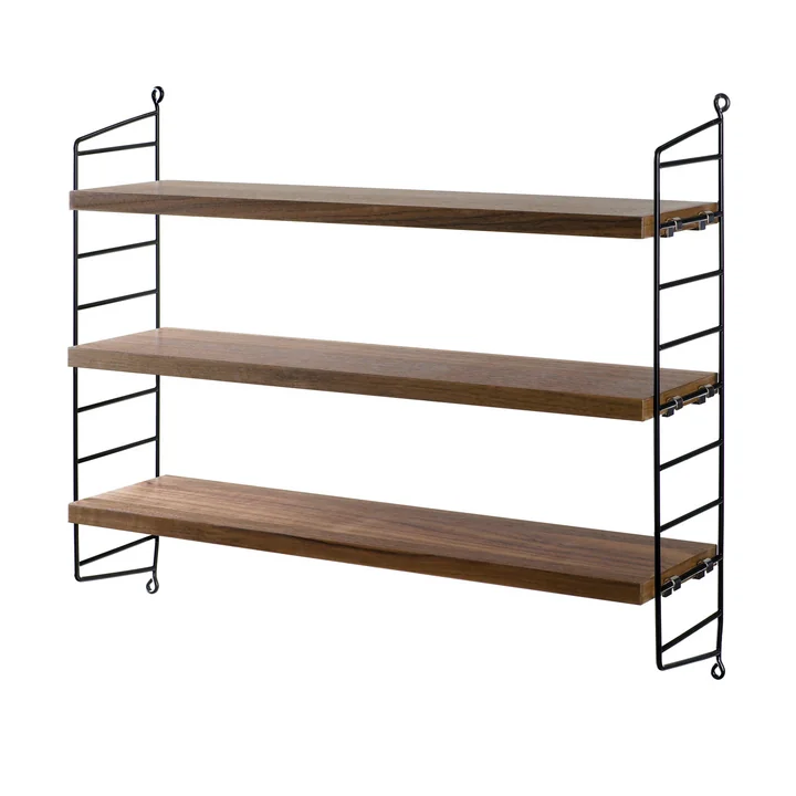 Pocket von String in Nussbaum / Schwarz