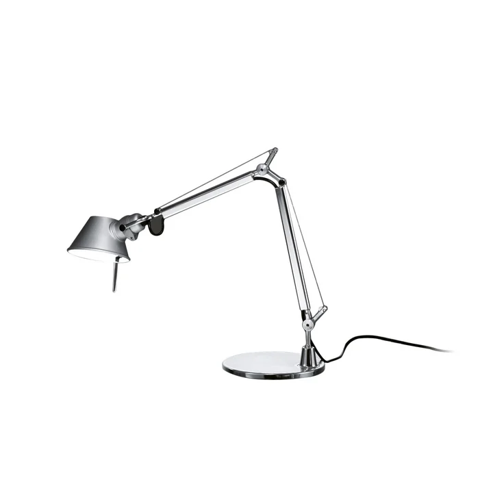 Tolomeo Mini LED Tischleuchte von Artemide in der Ausführung Aluminium