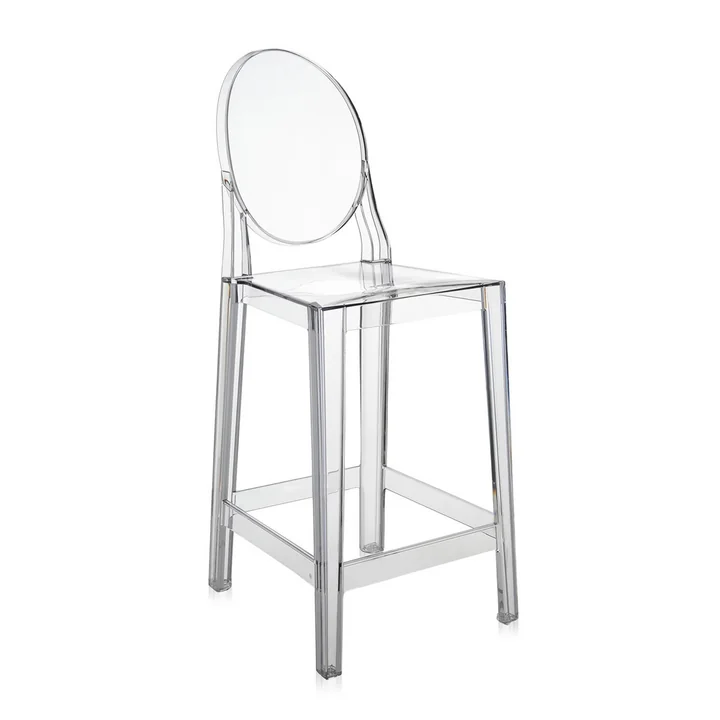One More, One More Please Barhocker, oval H 110 cm, glasklar von Kartell