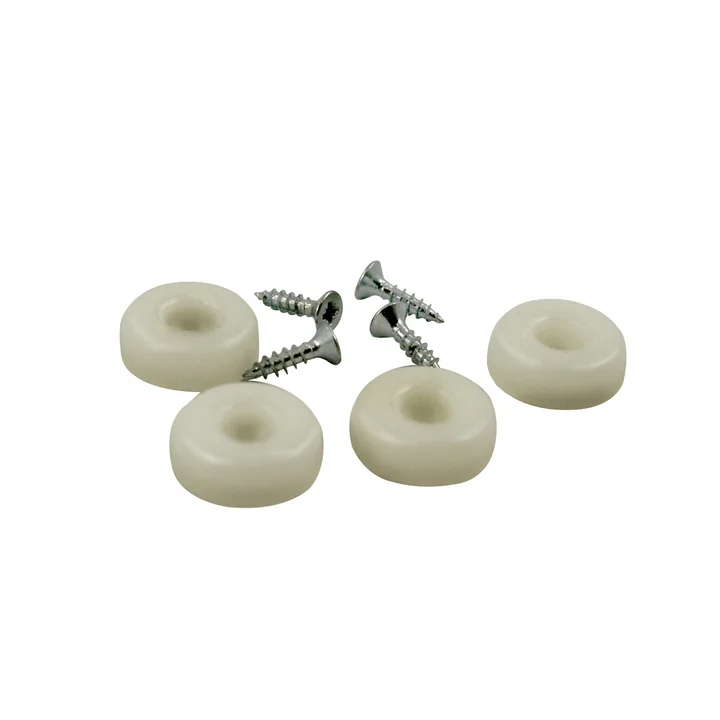 Kunststoffgleitersatz für Plastic Chair DSW / DAW 4er-Set von Vitra in Weiß