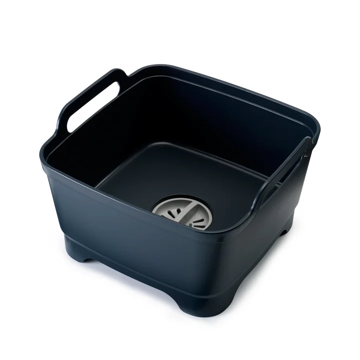 Wash&Drain Geschirrspülbecken mit Ablaufstecker von Joseph Joseph in grau