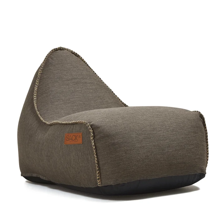 Der Retro it Outdoor Sitzsack von Sack it hat einen abnehmbaren Bezug