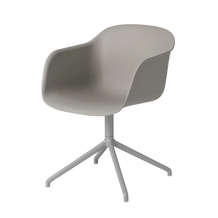 Fiber Chair Swivel Base von Muuto in grau