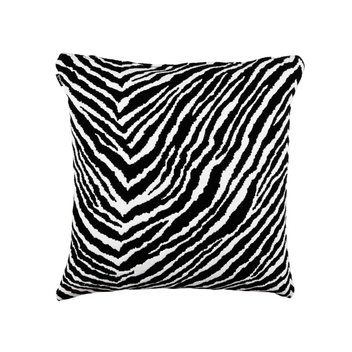 Zebra Kissenbezug 50 x 50 cm von Artek in schwarz / weiß